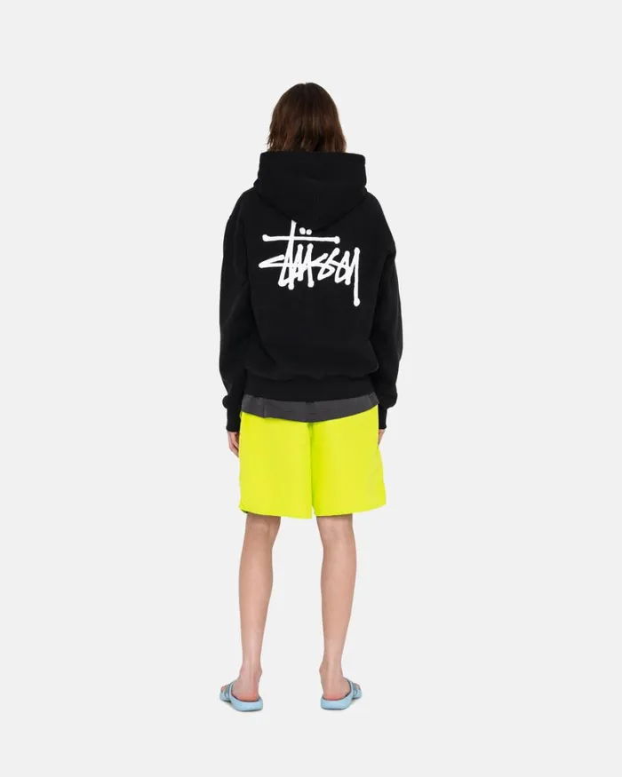 Sweats Men Stussy BASIC STSSY ZIP HOODIE Black Sweats Men Stussy BASIC STSSY ZIP HOODIE Black