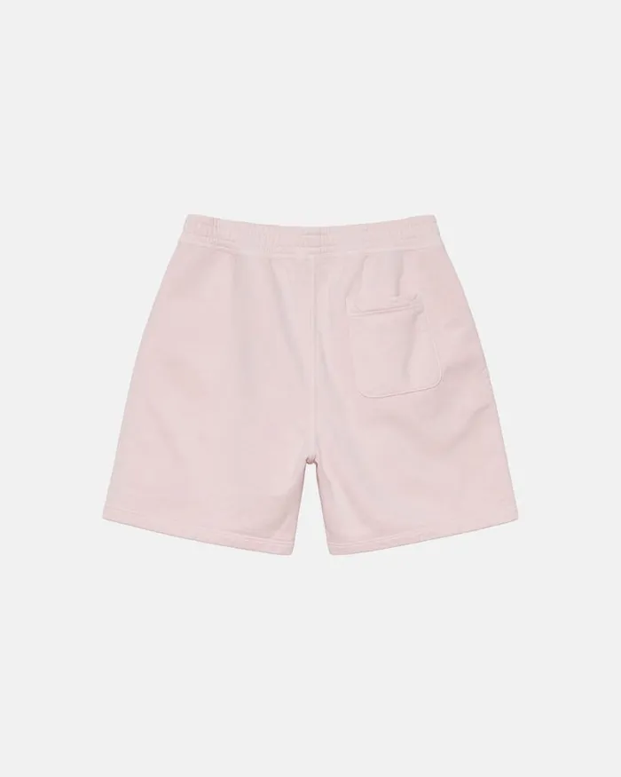 Sweats Men Stussy OVERDYED STOCK LOGO SWEAT SHORT Lt Pink Sweats Men Stussy OVERDYED STOCK LOGO SWEAT SHORT Lt Pink