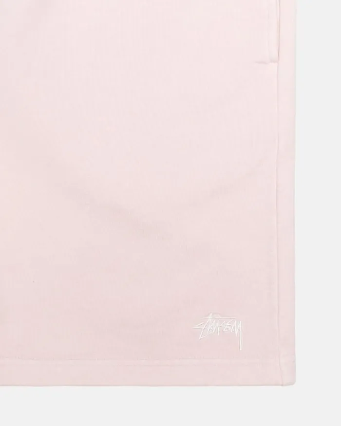 Sweats Men Stussy OVERDYED STOCK LOGO SWEAT SHORT Lt Pink Sweats Men Stussy OVERDYED STOCK LOGO SWEAT SHORT Lt Pink