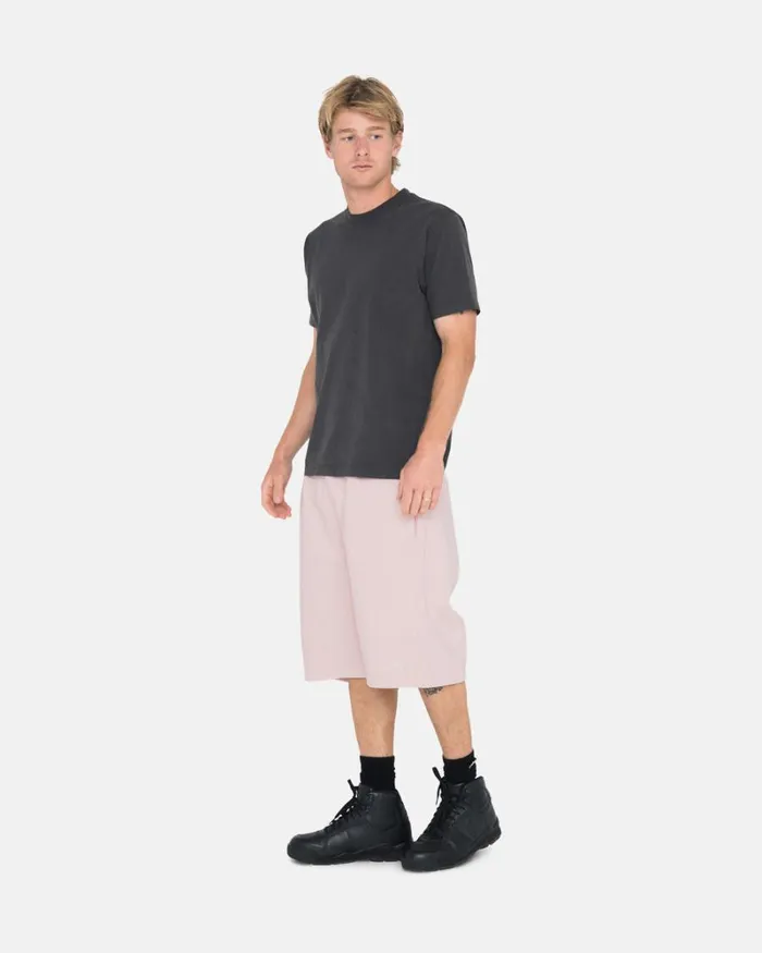 Sweats Men Stussy OVERDYED STOCK LOGO SWEAT SHORT Lt Pink Sweats Men Stussy OVERDYED STOCK LOGO SWEAT SHORT Lt Pink
