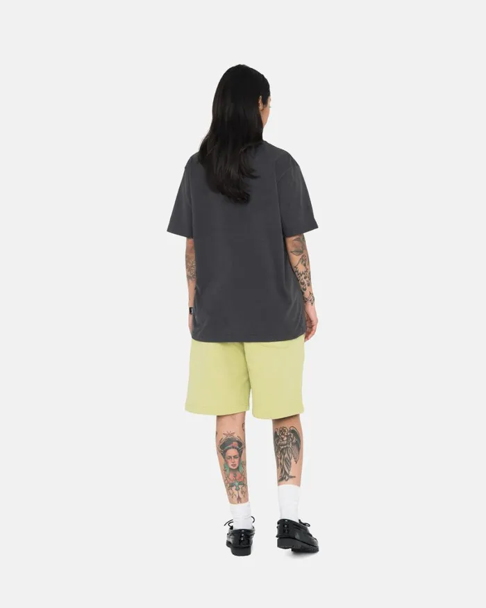 Sweats Men Stussy OVERDYED STOCK LOGO SWEAT SHORT Pale Green Sweats Men Stussy OVERDYED STOCK LOGO SWEAT SHORT Pale Green