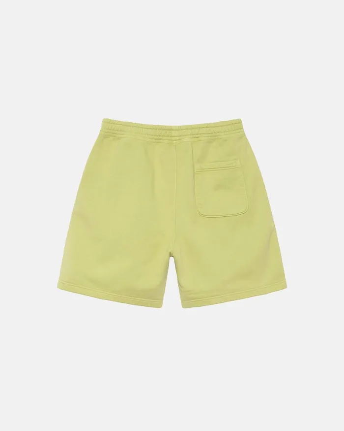 Sweats Men Stussy OVERDYED STOCK LOGO SWEAT SHORT Pale Green Sweats Men Stussy OVERDYED STOCK LOGO SWEAT SHORT Pale Green