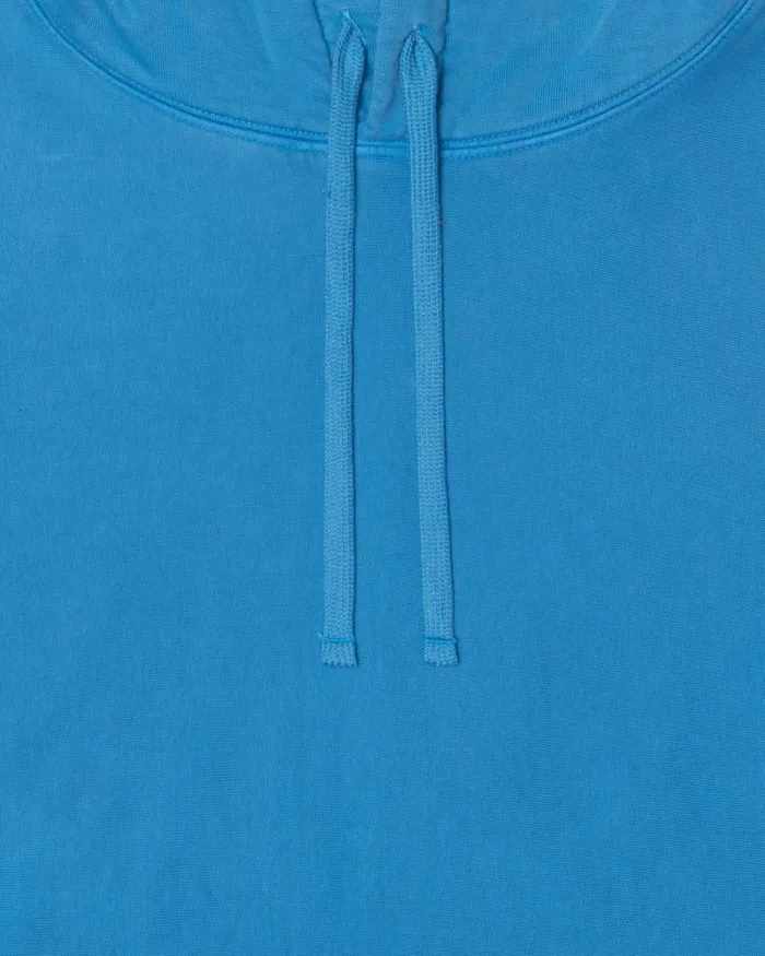 Sweats Men Stussy PIGMENT DYED FLEECE HOODIE Blue Sweats Men Stussy PIGMENT DYED FLEECE HOODIE Blue