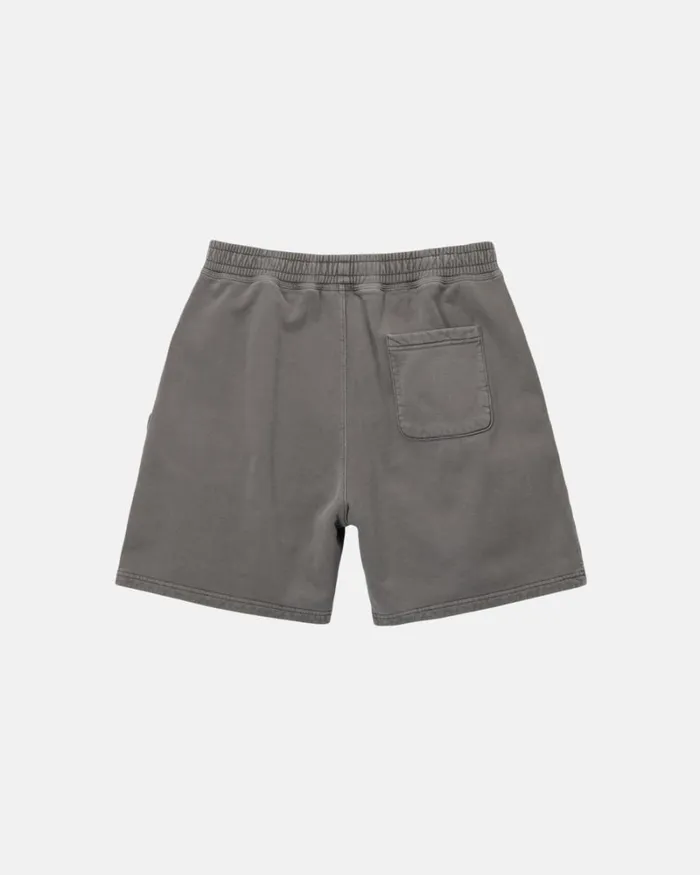 Sweats Men Stussy PIGMENT DYED FLEECE SHORT Charcoal Sweats Men Stussy PIGMENT DYED FLEECE SHORT Charcoal