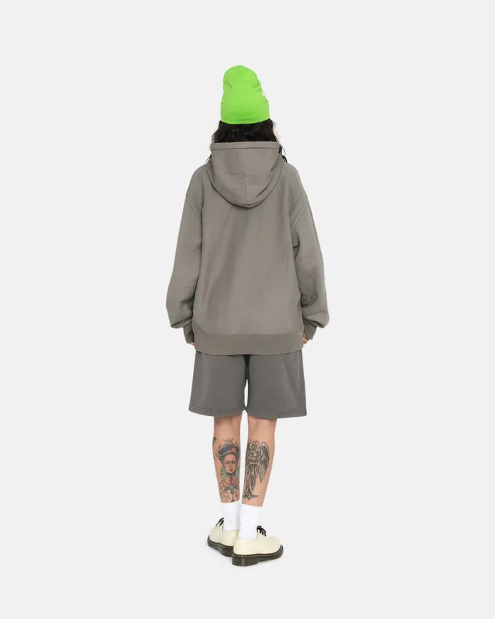 Sweats Men Stussy PIGMENT DYED FLEECE SHORT Charcoal Sweats Men Stussy PIGMENT DYED FLEECE SHORT Charcoal