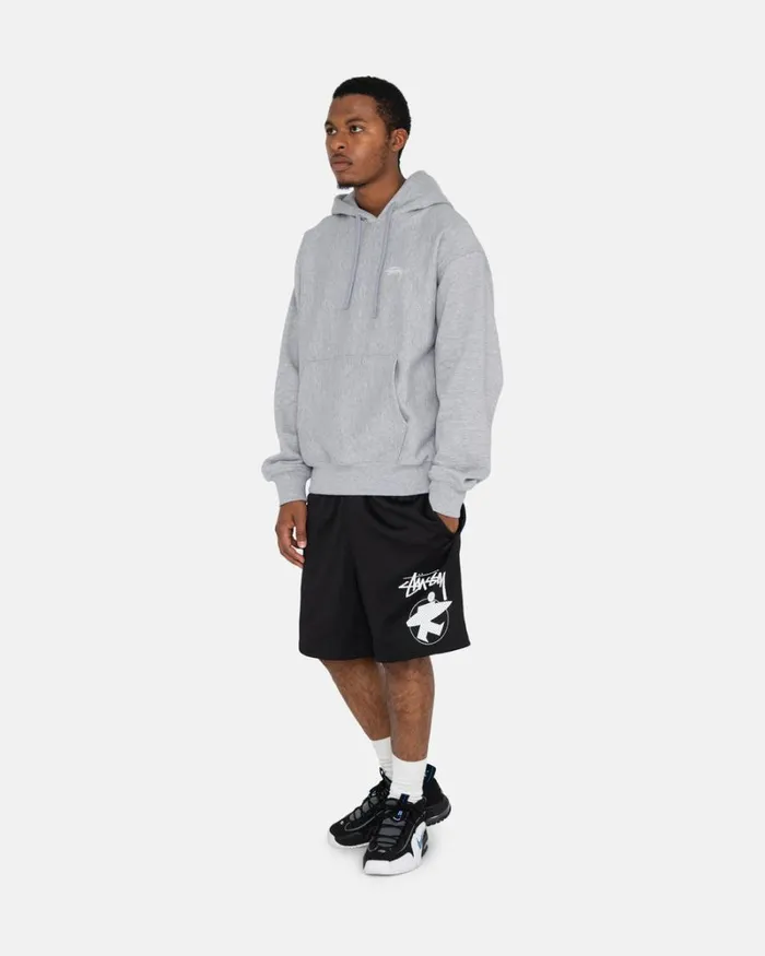 Sweats Men Stussy STOCK LOGO HOODIE Grey Heather Sweats Men Stussy STOCK LOGO HOODIE Grey Heather