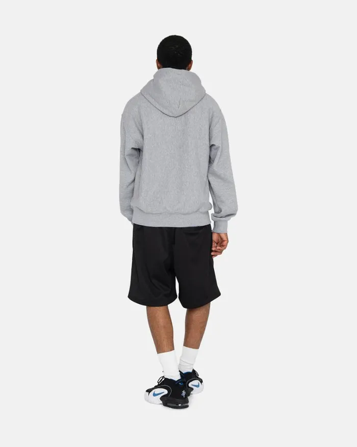 Sweats Men Stussy STOCK LOGO HOODIE Grey Heather Sweats Men Stussy STOCK LOGO HOODIE Grey Heather