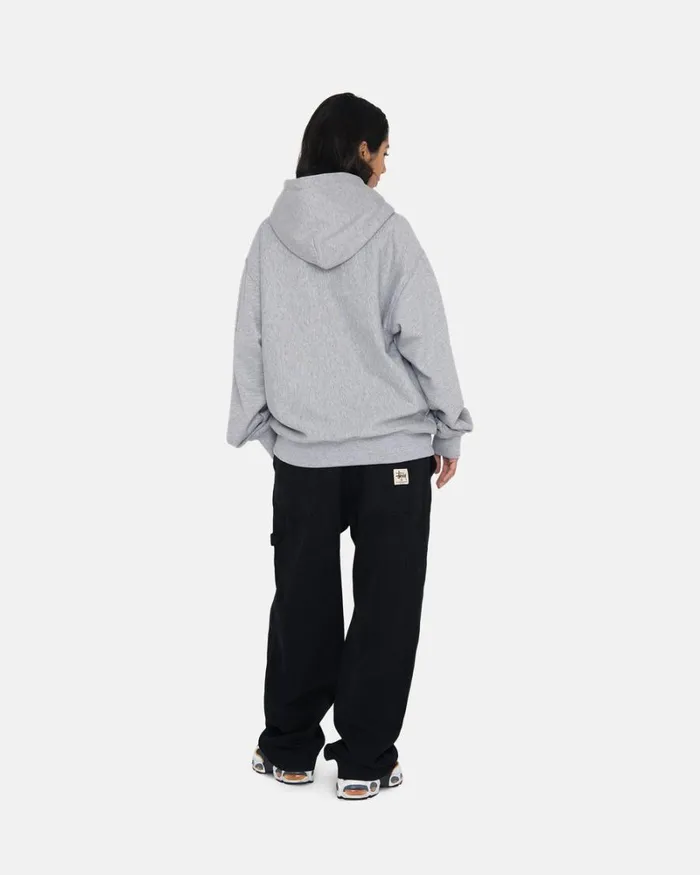Sweats Men Stussy STOCK LOGO HOODIE Grey Heather Sweats Men Stussy STOCK LOGO HOODIE Grey Heather