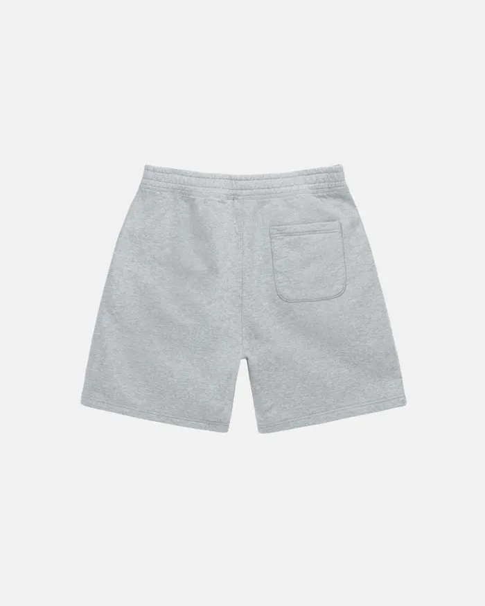 Sweats Men Stussy STOCK LOGO SWEAT SHORT Grey Heather Sweats Men Stussy STOCK LOGO SWEAT SHORT Grey Heather