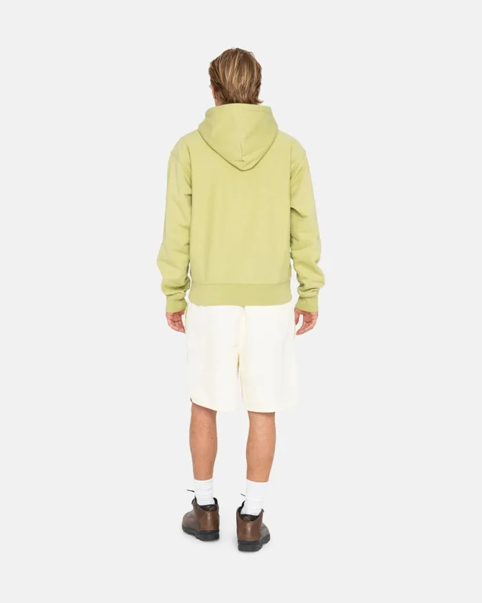 Sweats Men Stussy STOCK LOGO ZIP HOODIE Pale Green Sweats Men Stussy STOCK LOGO ZIP HOODIE Pale Green