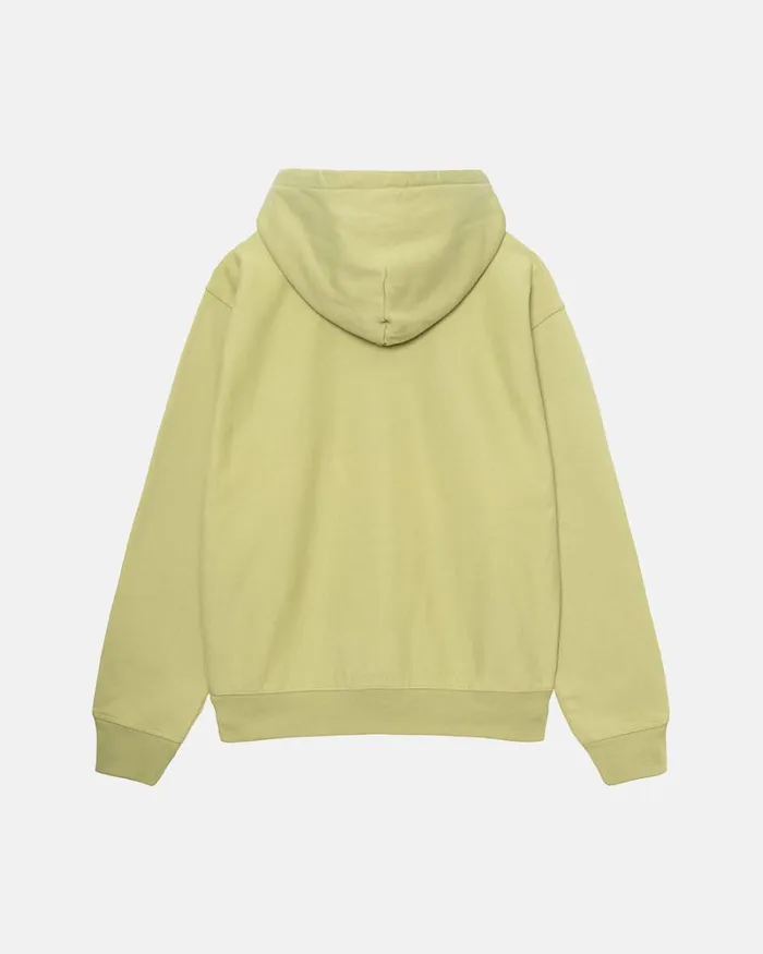 Sweats Men Stussy STOCK LOGO ZIP HOODIE Pale Green Sweats Men Stussy STOCK LOGO ZIP HOODIE Pale Green