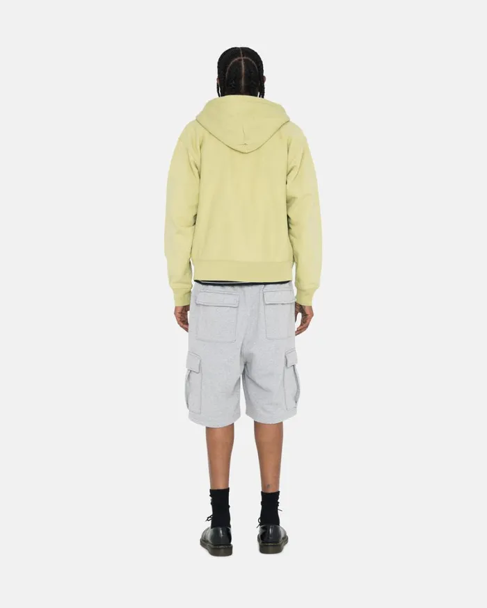 Sweats Men Stussy STOCK LOGO ZIP HOODIE Pale Green Sweats Men Stussy STOCK LOGO ZIP HOODIE Pale Green