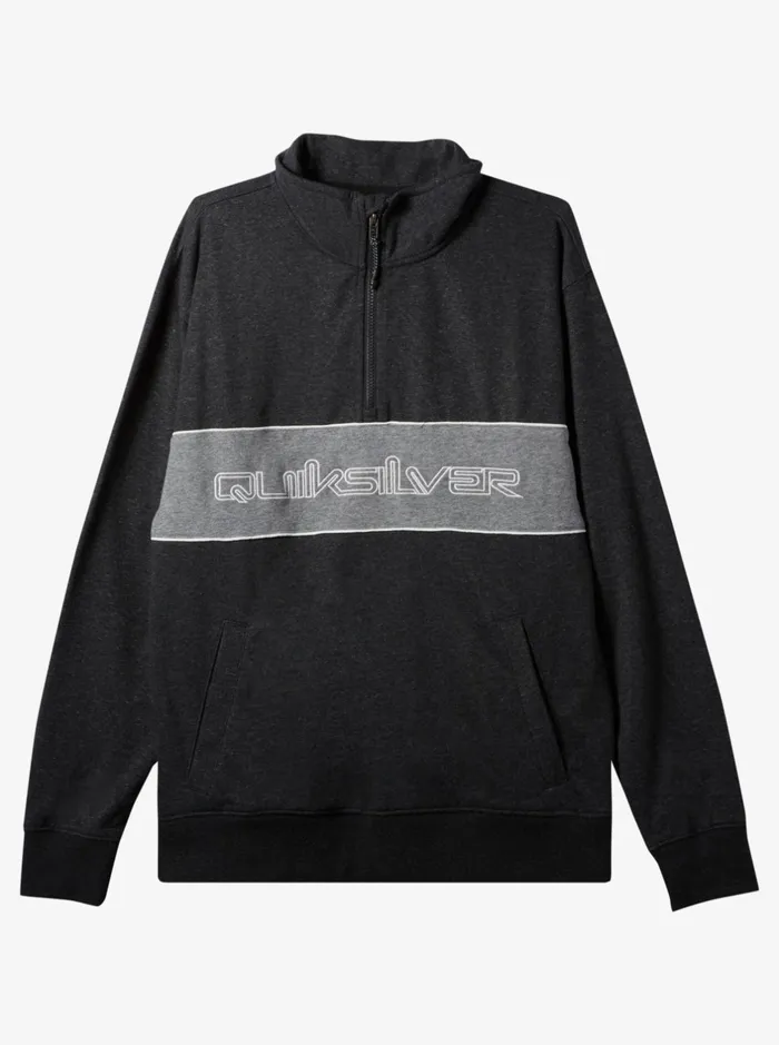 Sweatshirts and Hoodies Men Quiksilver Bold Omni HalfZip Sweatshirt Black Heather Sweatshirts and Hoodies Men Quiksilver Bold Omni HalfZip Sweatshirt Black Heather