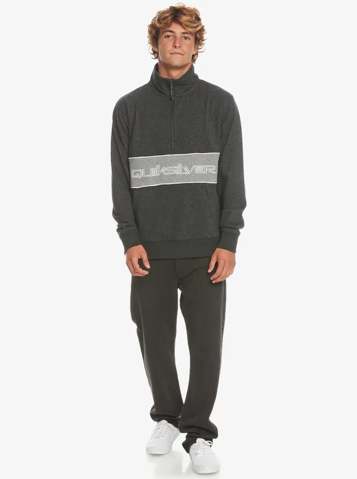 Sweatshirts and Hoodies Men Quiksilver Bold Omni HalfZip Sweatshirt Black Heather Sweatshirts and Hoodies Men Quiksilver Bold Omni HalfZip Sweatshirt Black Heather