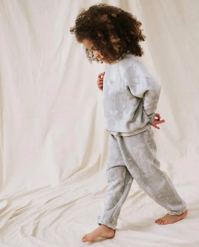 Sweatshirts Little039s The Great The Little College Sweatshirt Bleached Out Heather Grey