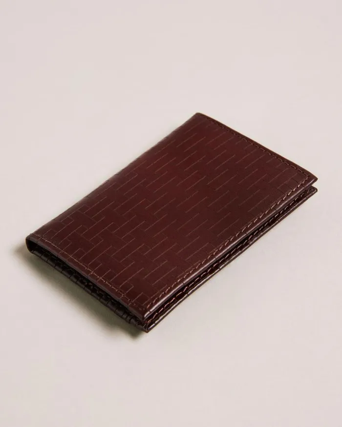 T Laser Etched Belt And Cardholder Set Brown Men Ted Baker Belts
