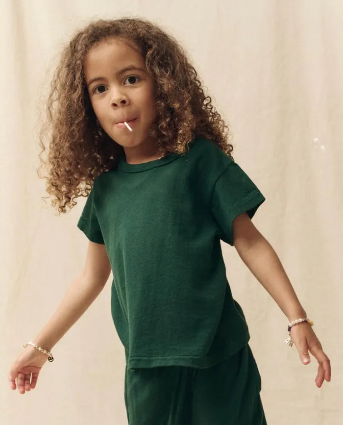 Tshirts Little039s The Great The Little Boxy Crew Green Grove