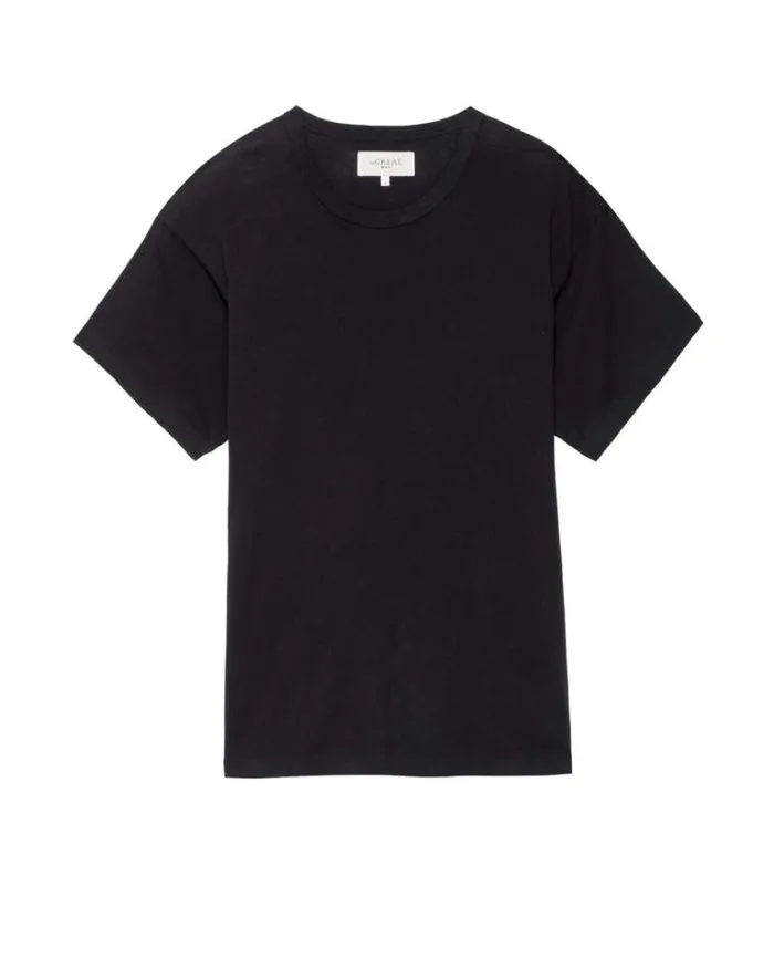 Tshirts Men039s The Great The Men039s Boxy Crew Almost Black