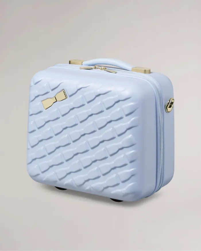 TBW0304 Bow Detail Vanity Case Pale Blue Women Ted Baker Bags TBW0304 Bow Detail Vanity Case Pale Blue Women Ted Baker Bags