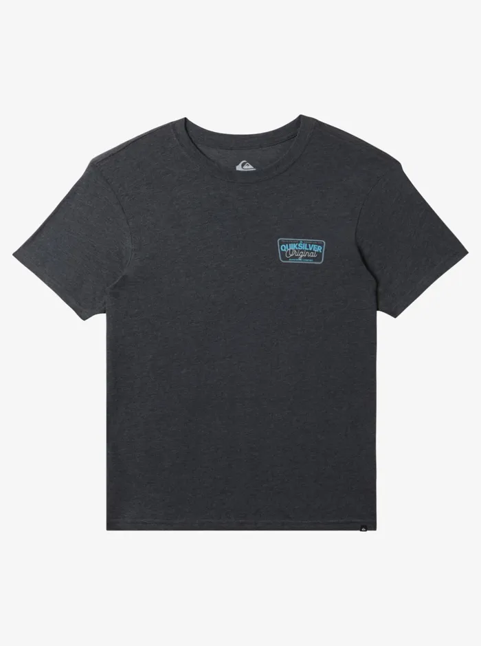 Tees Men Quiksilver Adrenaline Spike Mod TShirt Charcoal Heather