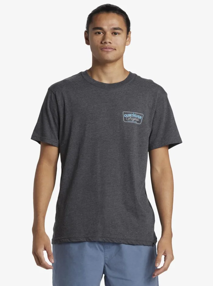 Tees Men Quiksilver Adrenaline Spike Mod TShirt Charcoal Heather Tees Men Quiksilver Adrenaline Spike Mod TShirt Charcoal Heather