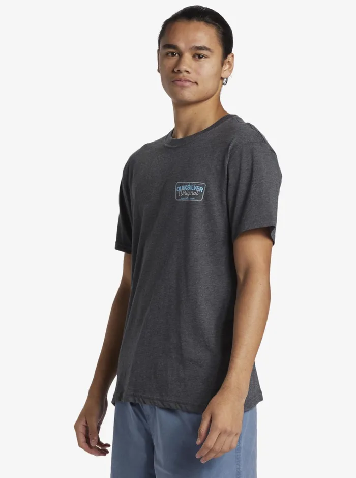 Tees Men Quiksilver Adrenaline Spike Mod TShirt Charcoal Heather Tees Men Quiksilver Adrenaline Spike Mod TShirt Charcoal Heather