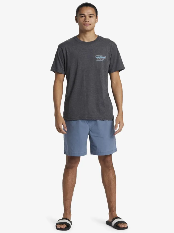 Tees Men Quiksilver Adrenaline Spike Mod TShirt Charcoal Heather Tees Men Quiksilver Adrenaline Spike Mod TShirt Charcoal Heather