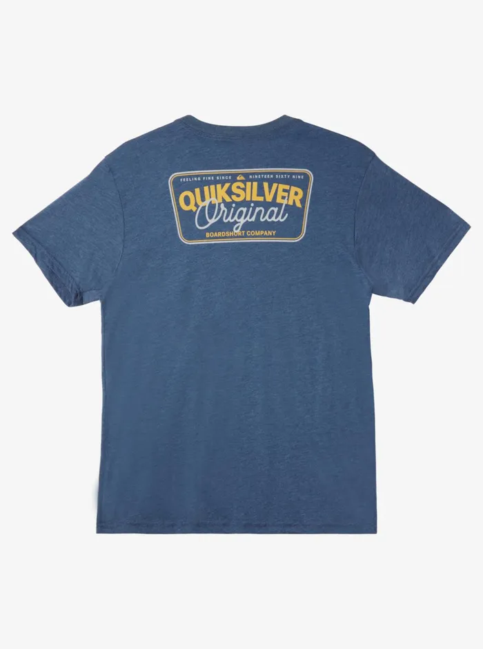 Tees Men Quiksilver Adrenaline Spike Mod TShirt Dark Denim Heather Tees Men Quiksilver Adrenaline Spike Mod TShirt Dark Denim Heather