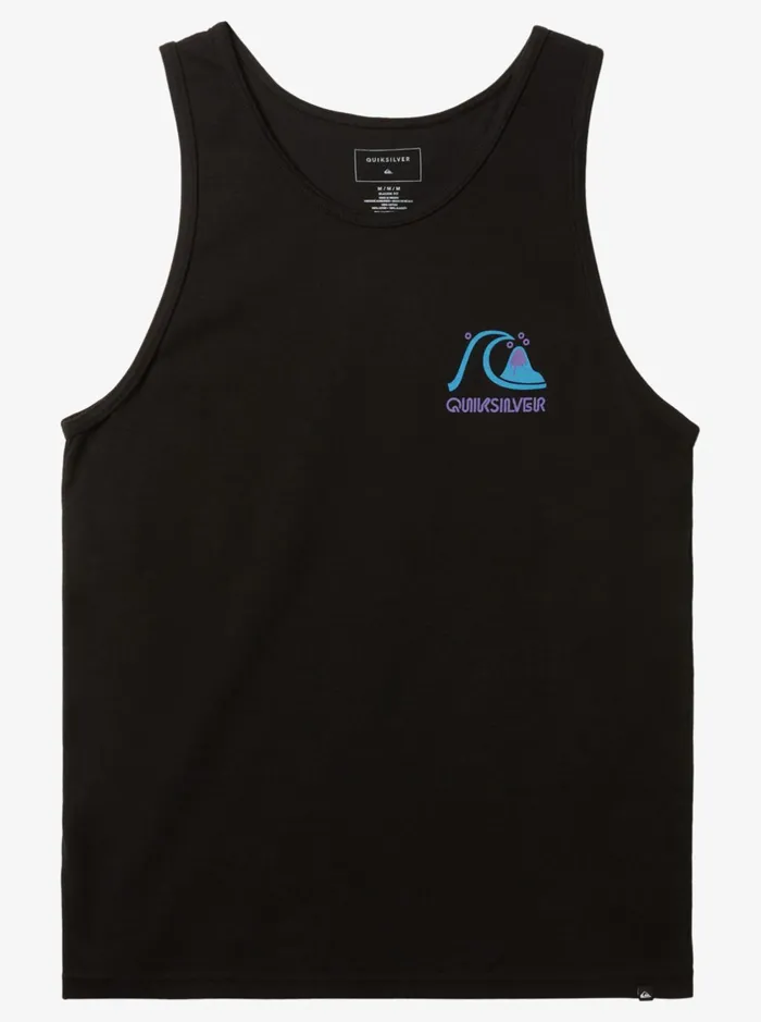 Tees Men Quiksilver Circle Back Tank Top Black