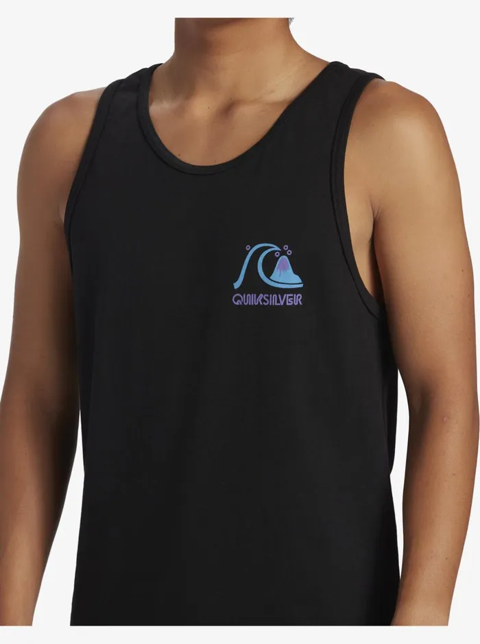 Tees Men Quiksilver Circle Back Tank Top Black Tees Men Quiksilver Circle Back Tank Top Black