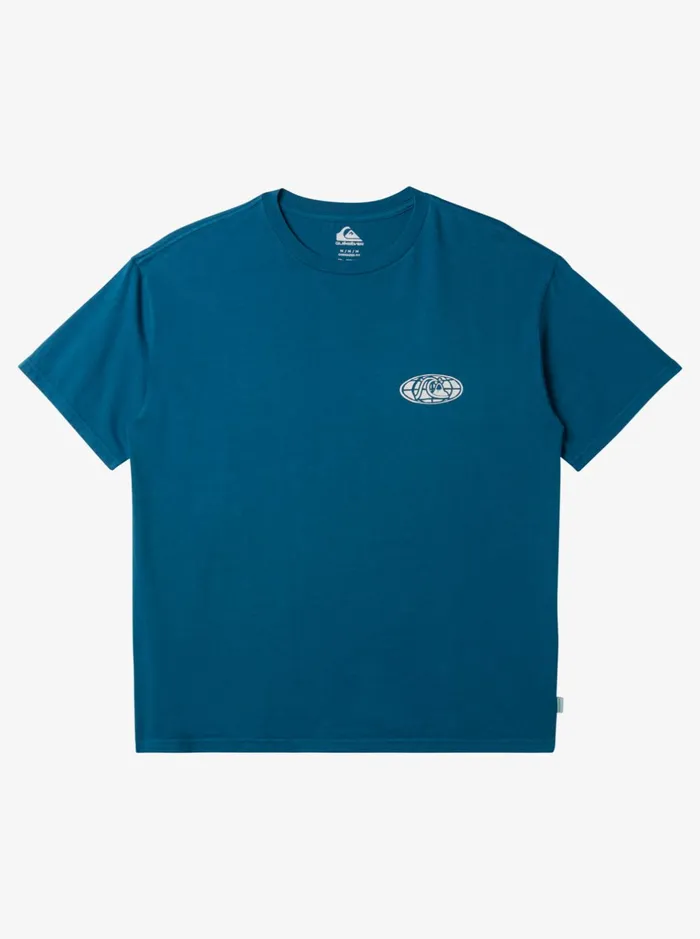 Tees Men Quiksilver Clear Mind TShirt Moroccan Blue