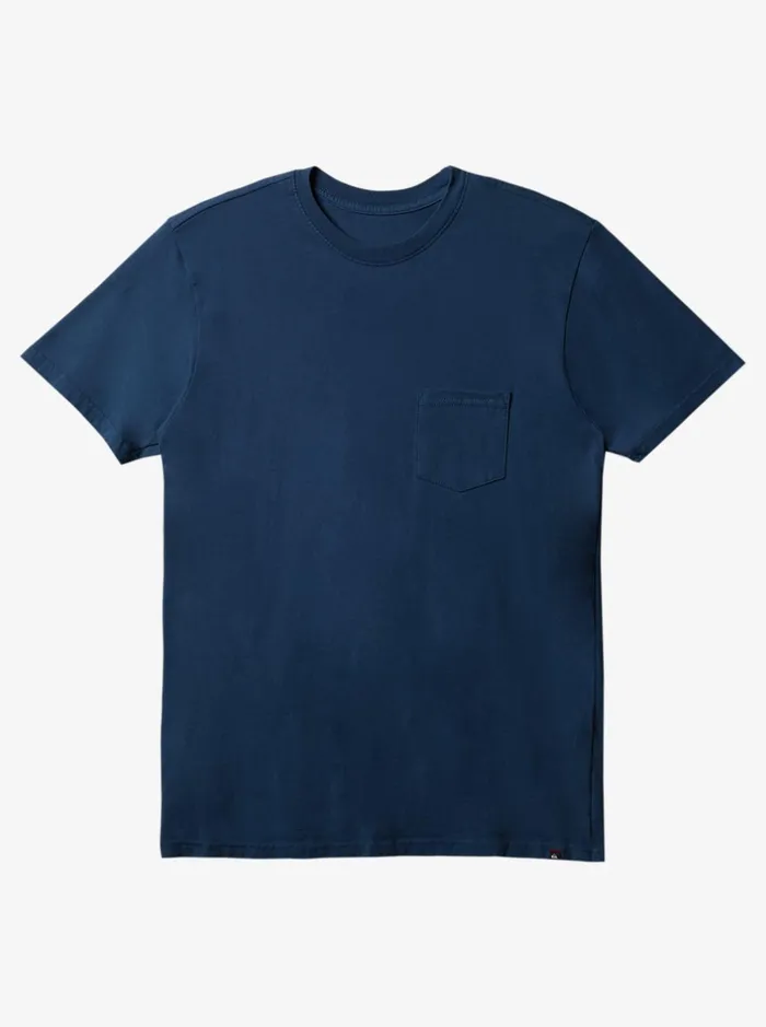 Tees Men Quiksilver Everyday Pocket TShirt Midnight Navy