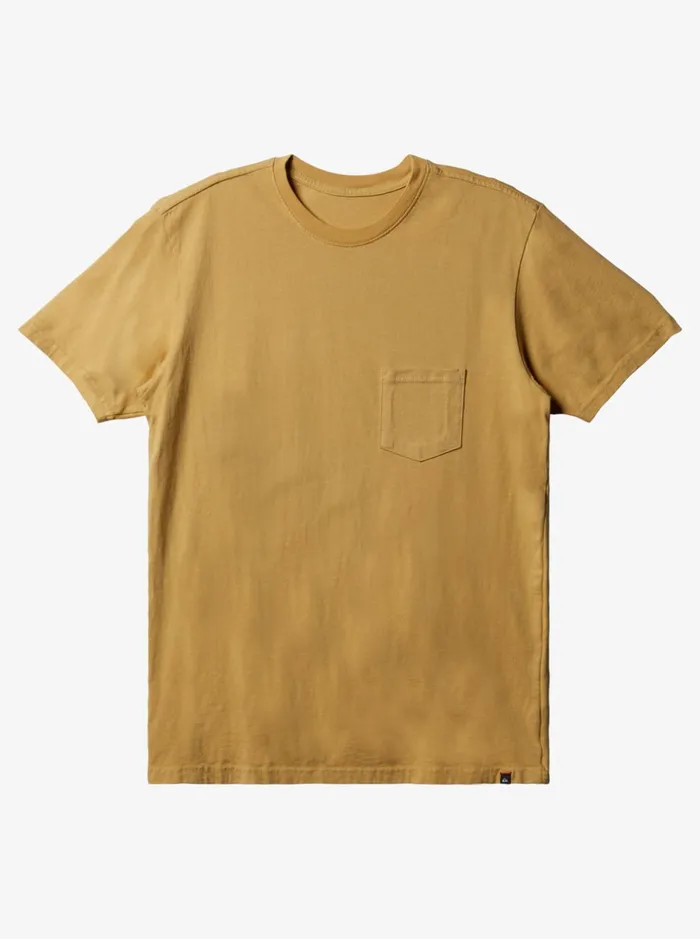 Tees Men Quiksilver Everyday Pocket TShirt Ochre