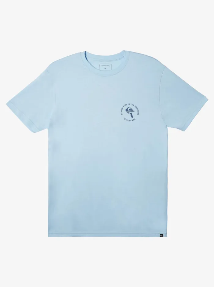Tees Men Quiksilver Fl In The Sunshine TShirt Clear Sky