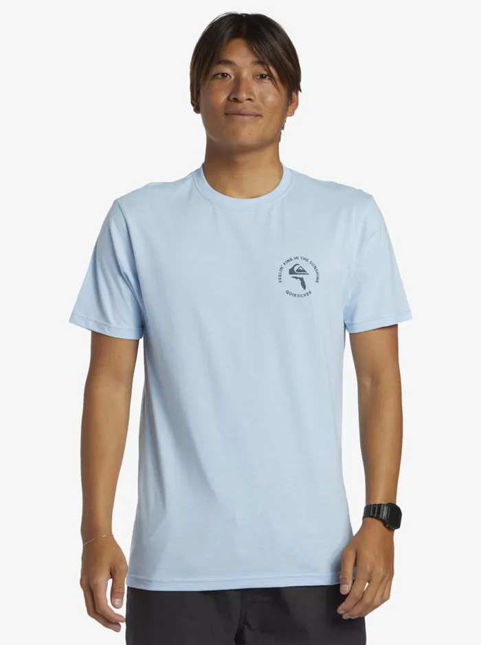 Tees Men Quiksilver Fl In The Sunshine TShirt Clear Sky Tees Men Quiksilver Fl In The Sunshine TShirt Clear Sky