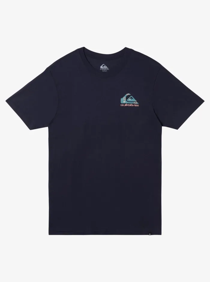 Tees Men Quiksilver Funky Filler TShirt Navy Blazer