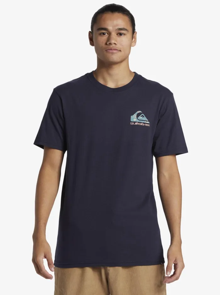 Tees Men Quiksilver Funky Filler TShirt Navy Blazer Tees Men Quiksilver Funky Filler TShirt Navy Blazer