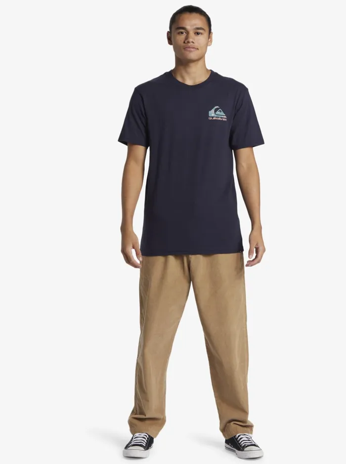 Tees Men Quiksilver Funky Filler TShirt Navy Blazer Tees Men Quiksilver Funky Filler TShirt Navy Blazer