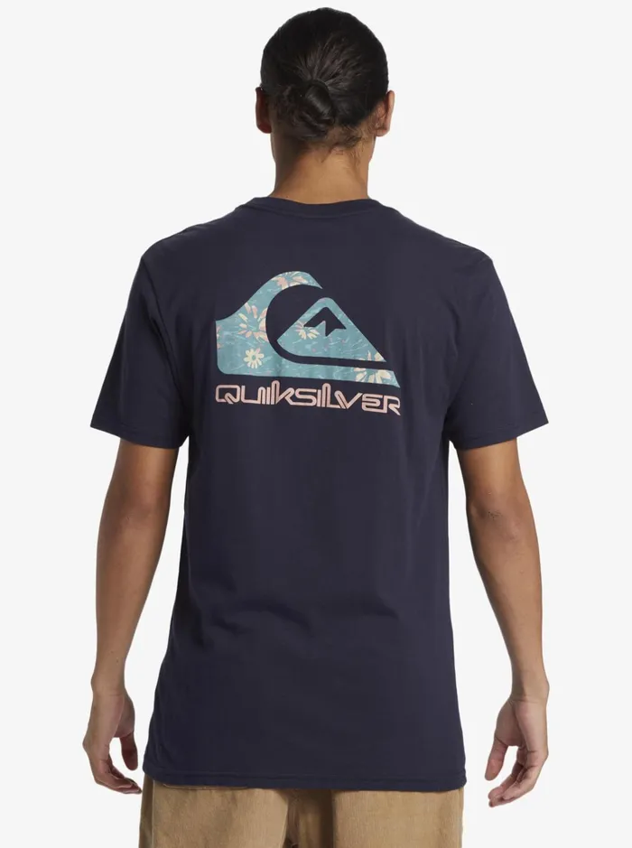 Tees Men Quiksilver Funky Filler TShirt Navy Blazer Tees Men Quiksilver Funky Filler TShirt Navy Blazer