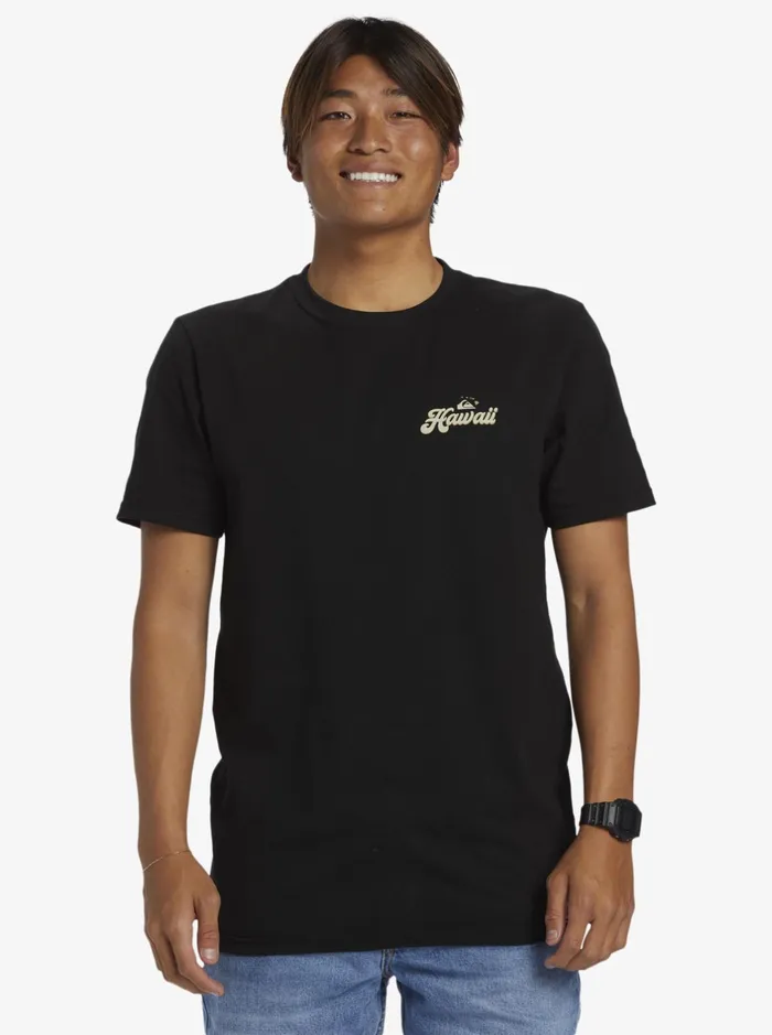Tees Men Quiksilver Hi Water On The Brain TShirt Black Tees Men Quiksilver Hi Water On The Brain TShirt Black