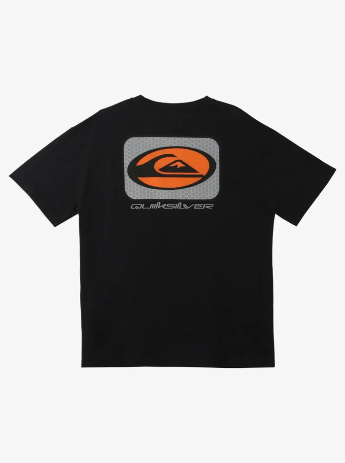 Tees Men Quiksilver Honeycomb Short Sleeve Stn TShirt Black Tees Men Quiksilver Honeycomb Short Sleeve Stn TShirt Black