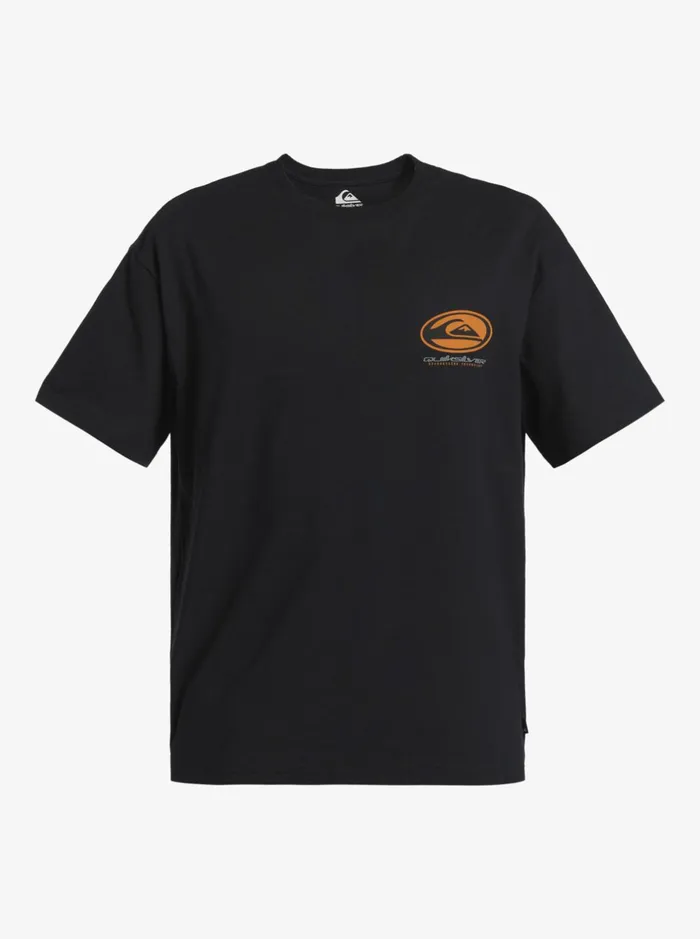 Tees Men Quiksilver Honeycomb Short Sleeve Stn TShirt Black Tees Men Quiksilver Honeycomb Short Sleeve Stn TShirt Black