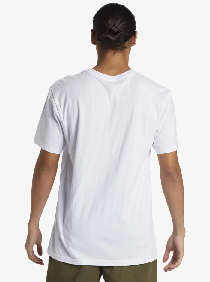 Tees Men Quiksilver Level Up TShirt White Tees Men Quiksilver Level Up TShirt White