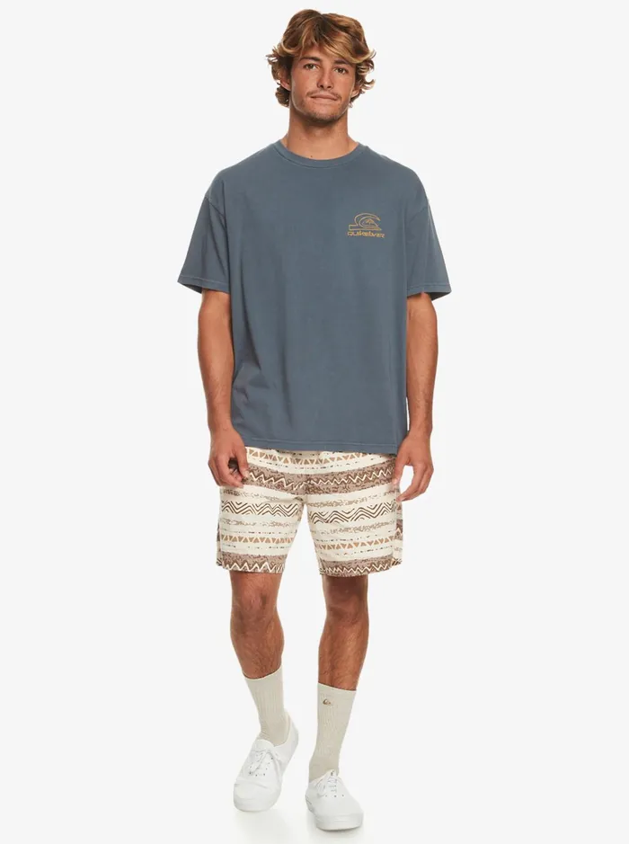 Tees Men Quiksilver Natural Vibe TShirt Dark Slate Tees Men Quiksilver Natural Vibe TShirt Dark Slate