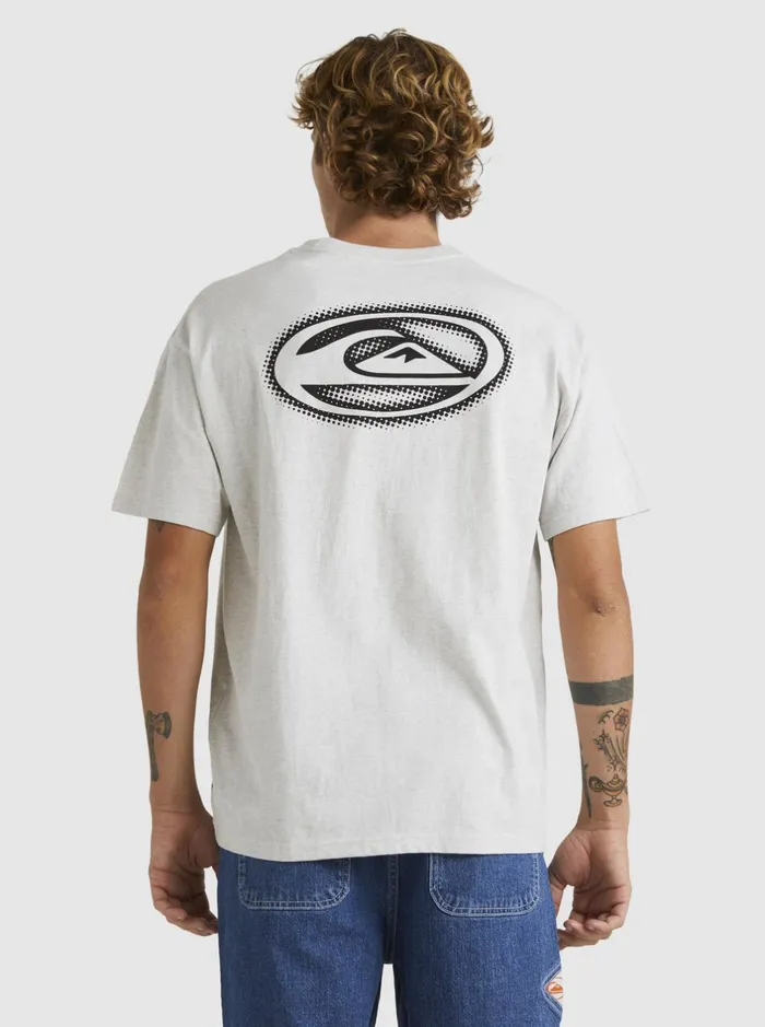 Tees Men Quiksilver New Instinct Short Sleeve Stn TShirt Snow Heather Tees Men Quiksilver New Instinct Short Sleeve Stn TShirt Snow Heather