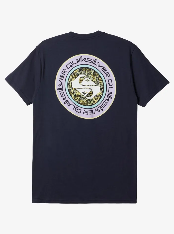 Tees Men Quiksilver Omni Circle TShirt Navy Blazer Tees Men Quiksilver Omni Circle TShirt Navy Blazer