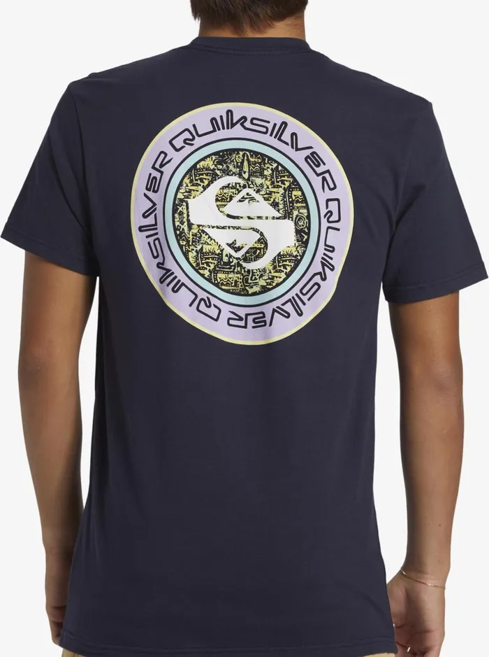 Tees Men Quiksilver Omni Circle TShirt Navy Blazer Tees Men Quiksilver Omni Circle TShirt Navy Blazer