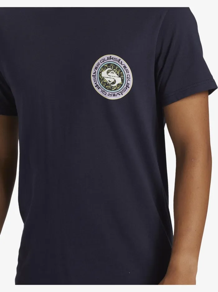 Tees Men Quiksilver Omni Circle TShirt Navy Blazer Tees Men Quiksilver Omni Circle TShirt Navy Blazer