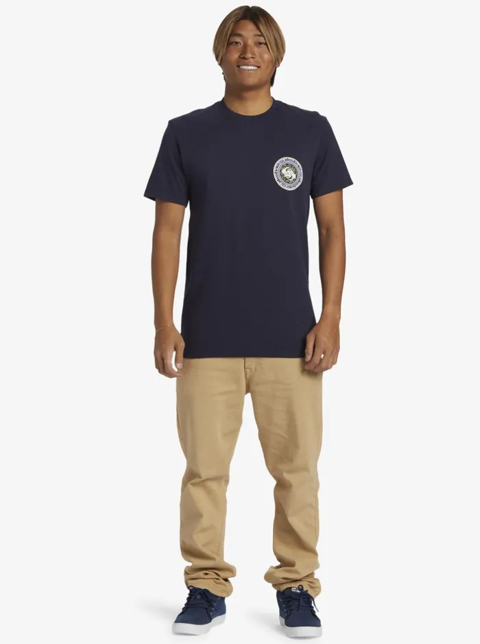 Tees Men Quiksilver Omni Circle TShirt Navy Blazer Tees Men Quiksilver Omni Circle TShirt Navy Blazer