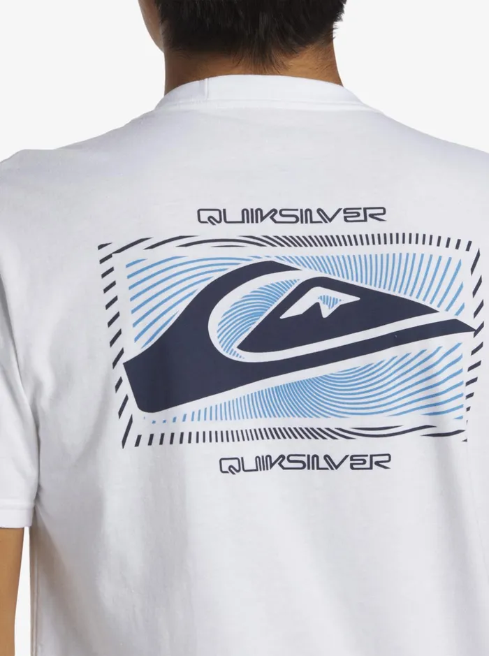 Tees Men Quiksilver Quik Moves TShirt White Tees Men Quiksilver Quik Moves TShirt White